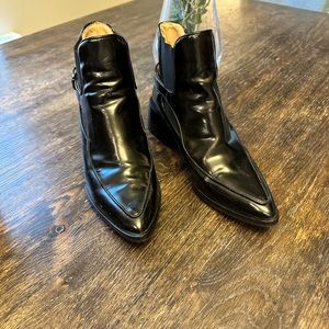 Zara Black Heeled Ankle Boots